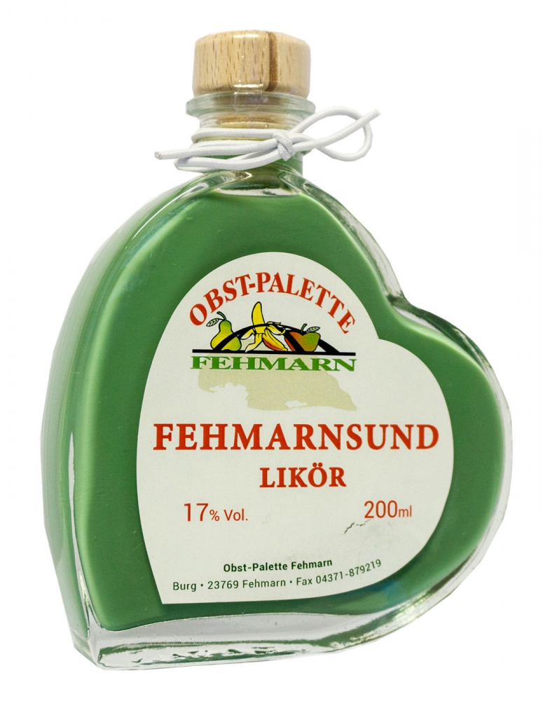 Bild 1 von Fehmarnsund-Likör 18%Vol. in der Herzflasche